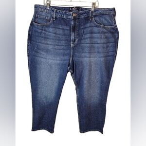 Hollister Ultra High-Rise Vintage Straight Jeans Plus Size Women's W 35 L 25